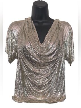WHITING & DAVIS Chain Mail Blouse